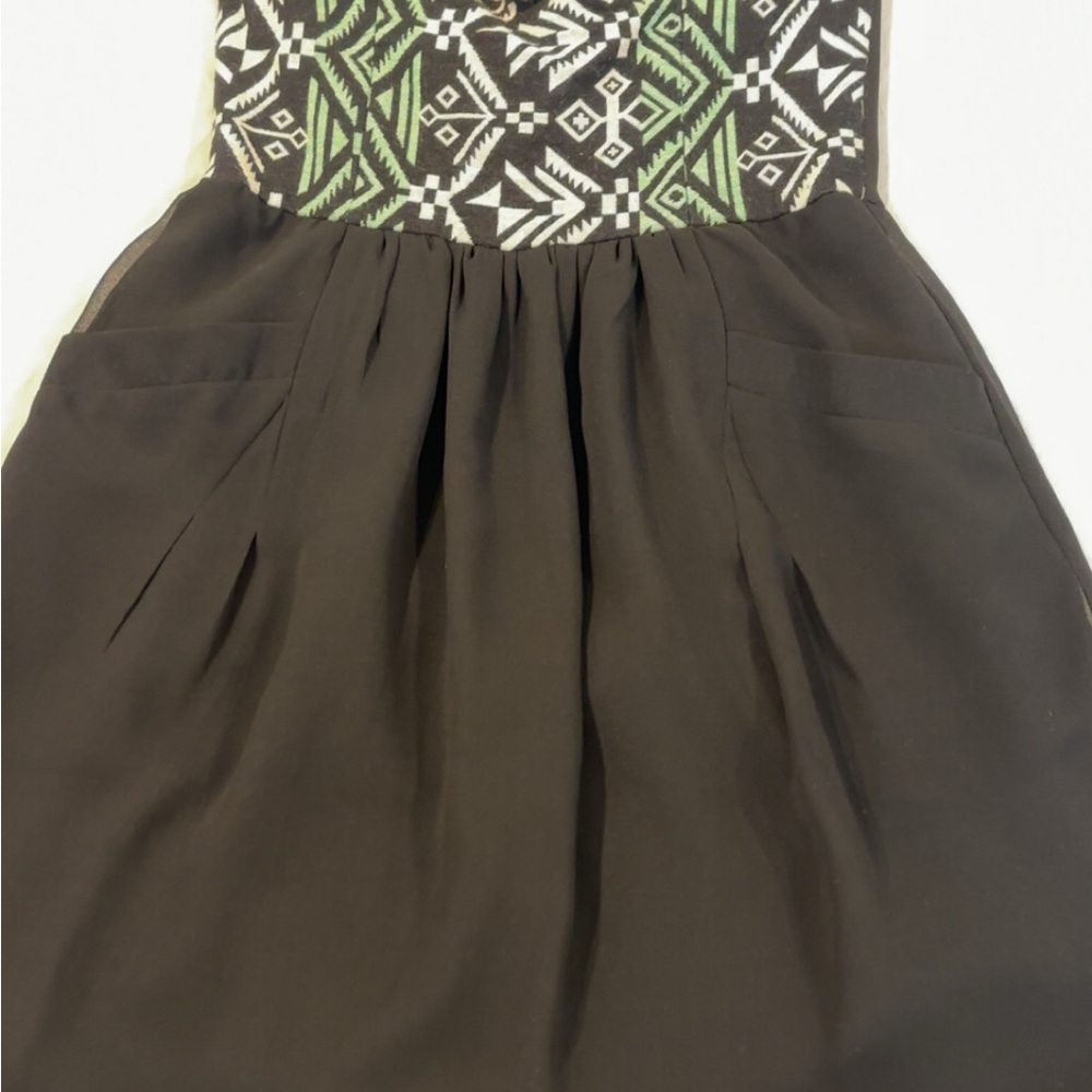 Sugarlips Green and White Strapless Bubble Dress